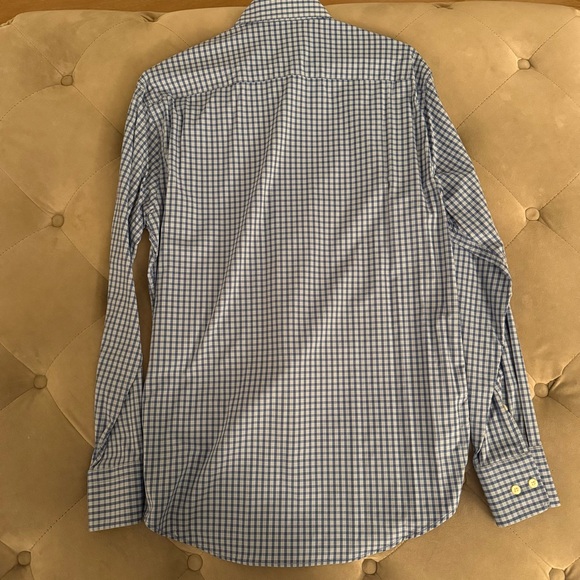 Peter Millar Summer Fit Check Print Button Down Shirt - Picture 2 of 4